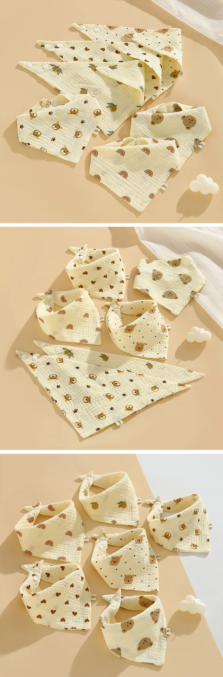 Bave din Bumbac Muselină pentru Bebeluși