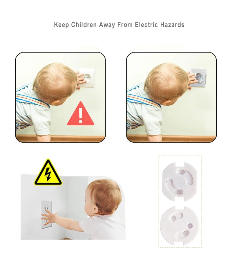 10 Capace de Siguranță pentru Priza Electrică - Protecție pentru Copii