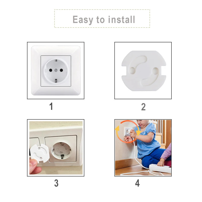 10 Capace de Siguranță pentru Priza Electrică - Protecție pentru Copii