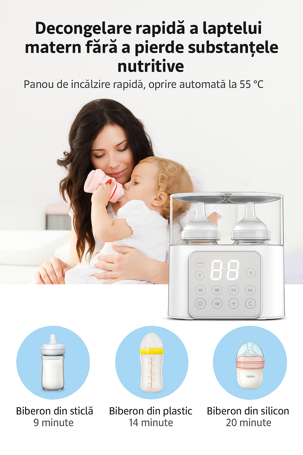 Încălzitor de biberon multifuncțional