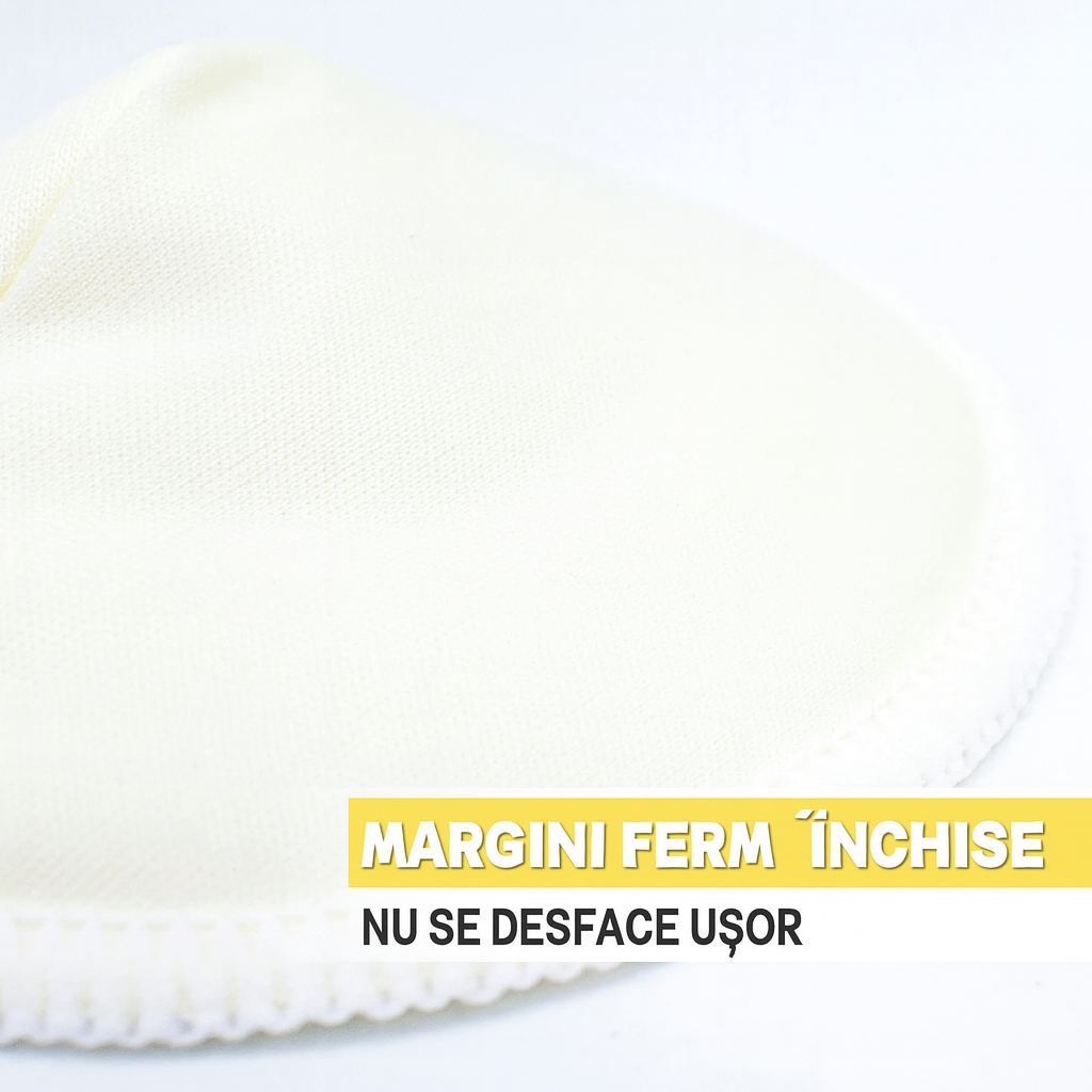 2 Perne de alăptare din bambus organic reutilizabil