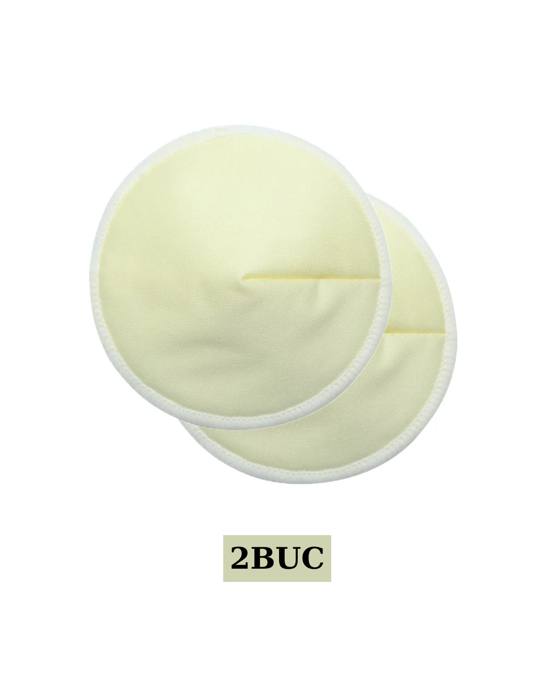 2 Perne de alăptare din bambus organic reutilizabil