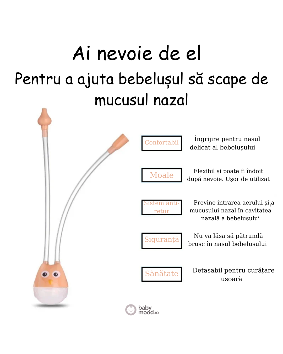 Aspirator nazal pentru bebeluși