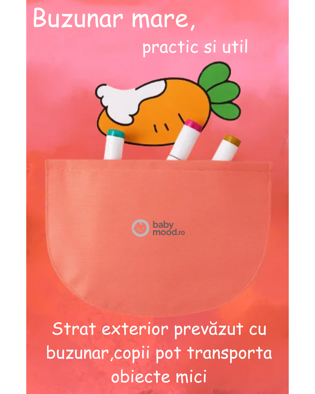 Bavetă impermeabilă cu imprimeuri vesele