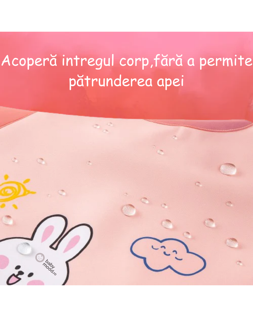 Bavetă impermeabilă cu imprimeuri vesele