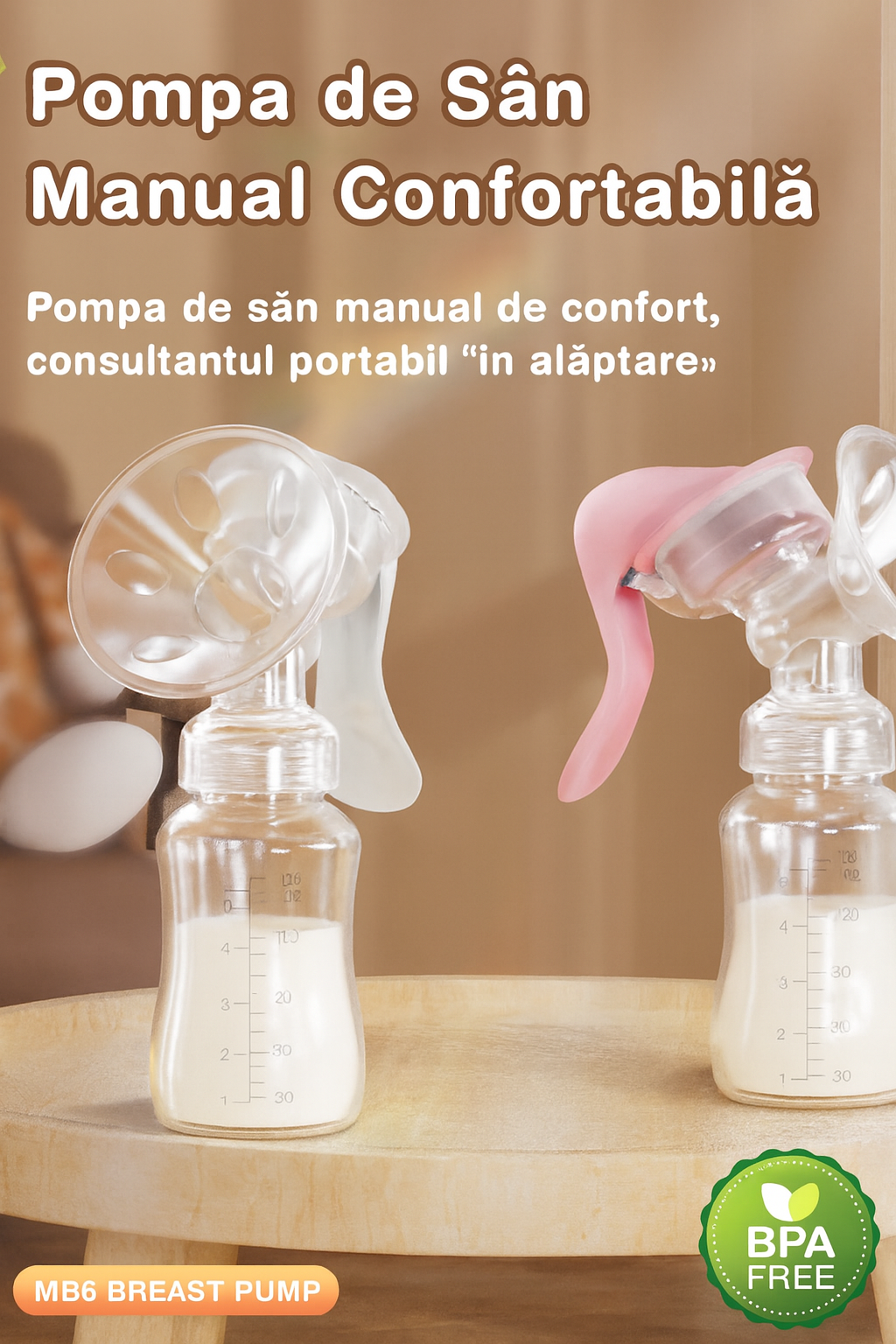 Pompă manuală de sân