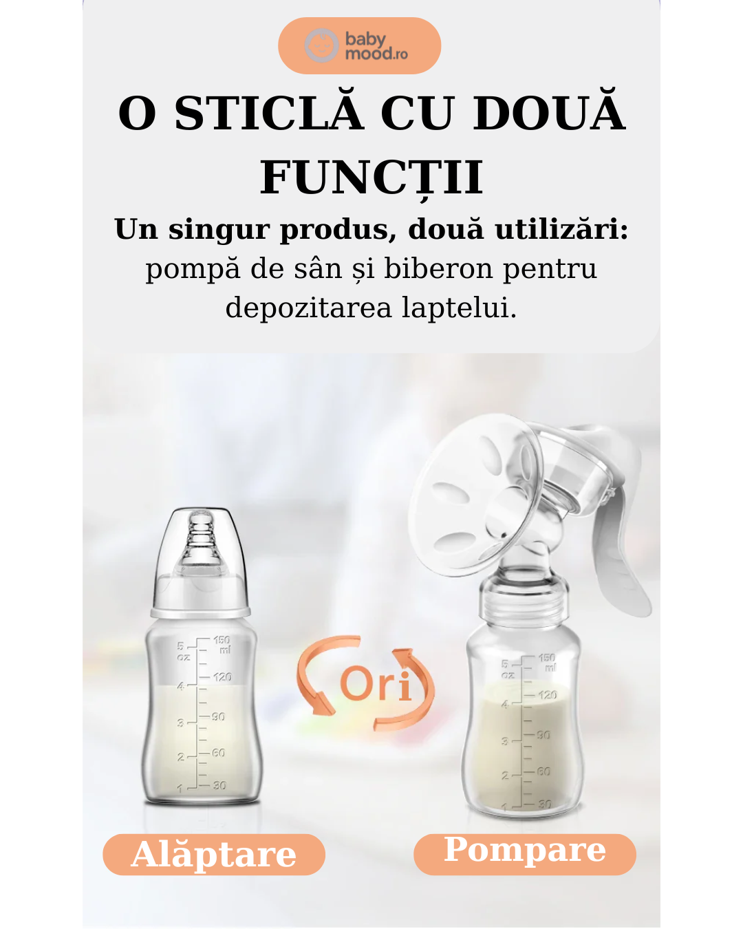 Pompă manuală de sân