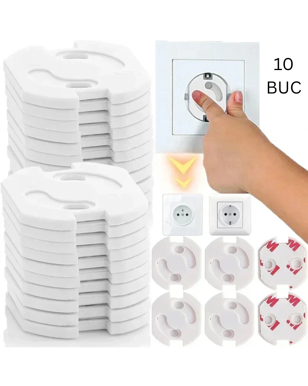 Protecții prize pentru copii (10 buc)