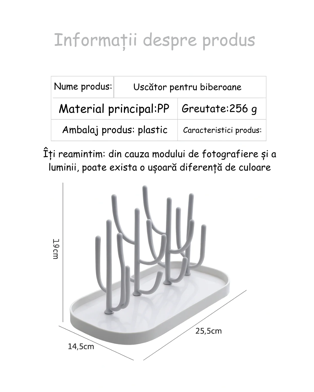 Raft pentru uscare biberon și accesorii