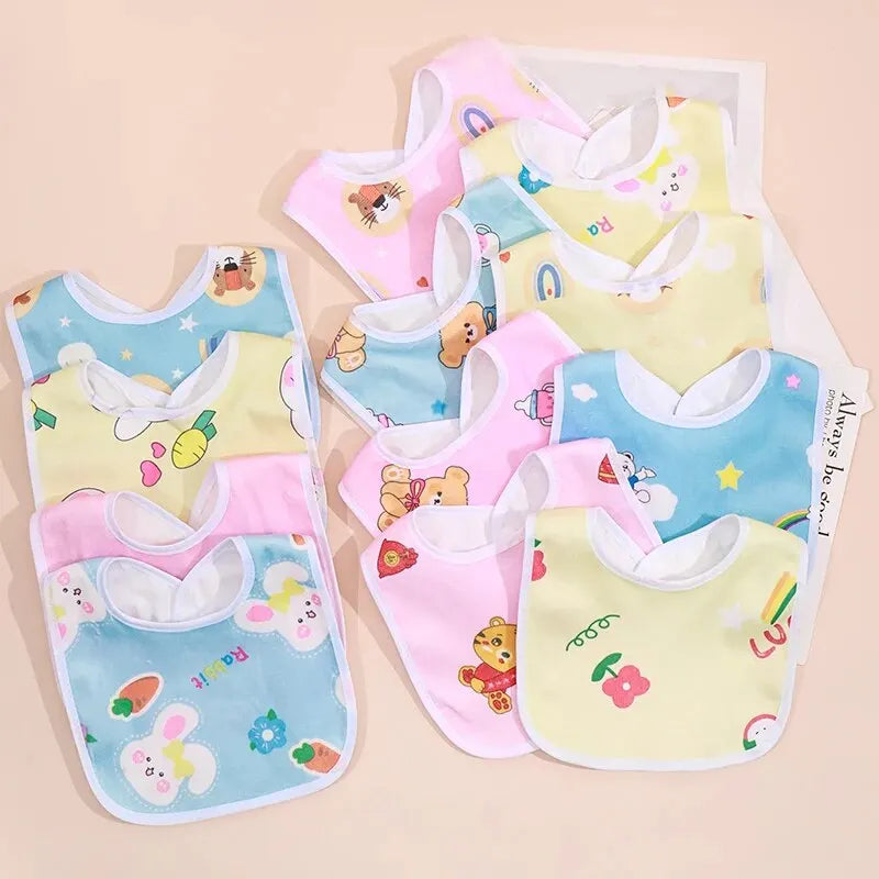 Set 5 bavețele impermeabile pentru bebeluși