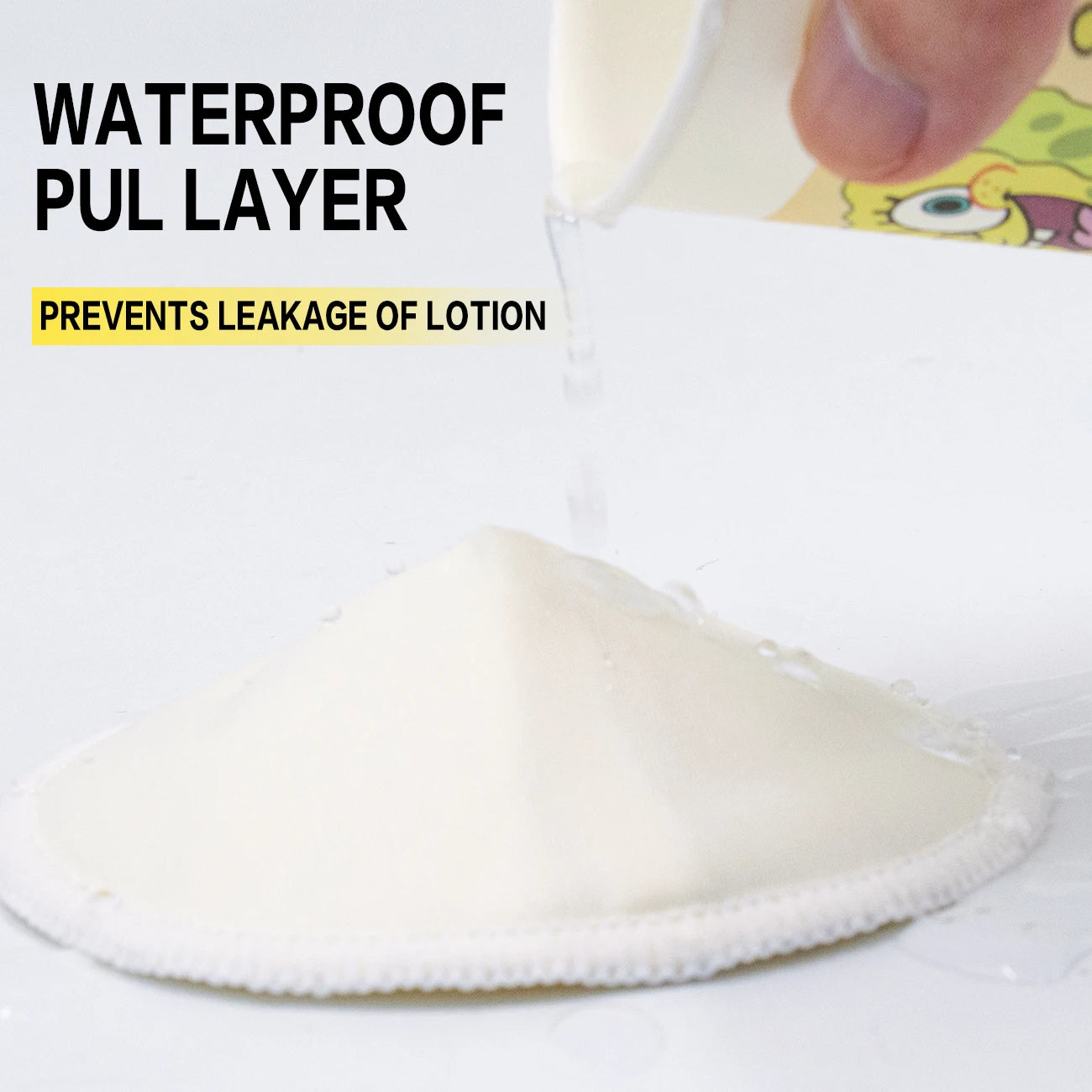 2 Perne de Alăptare din Bambus Organic - Reutilizabile