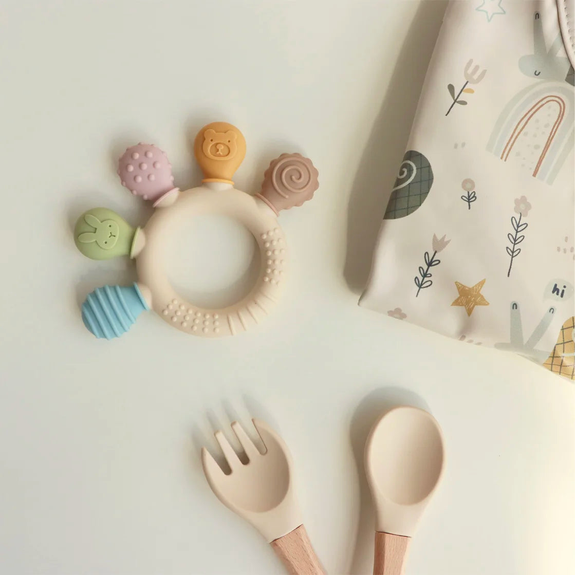 Jucărie pentru Dinti Bebeluși din Silicon pentru Alăptare și Relaxare Gingivală