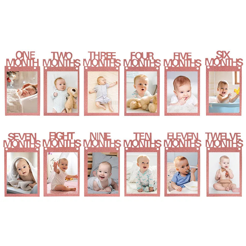 Banner Foto pentru Aniversare Bebeluș - Decorațiune Petrecere 1 an