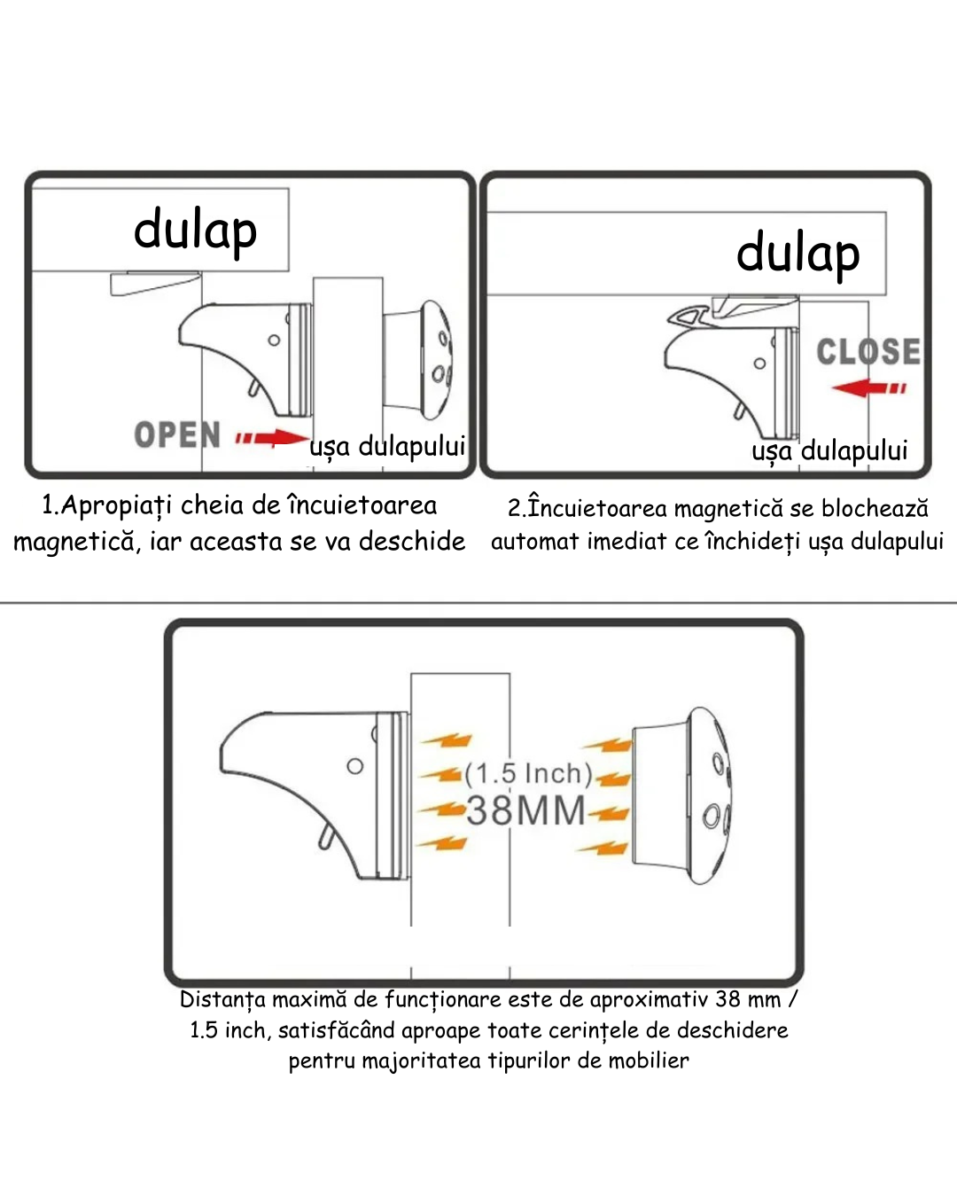 Închidere Magnetică pentru Copii