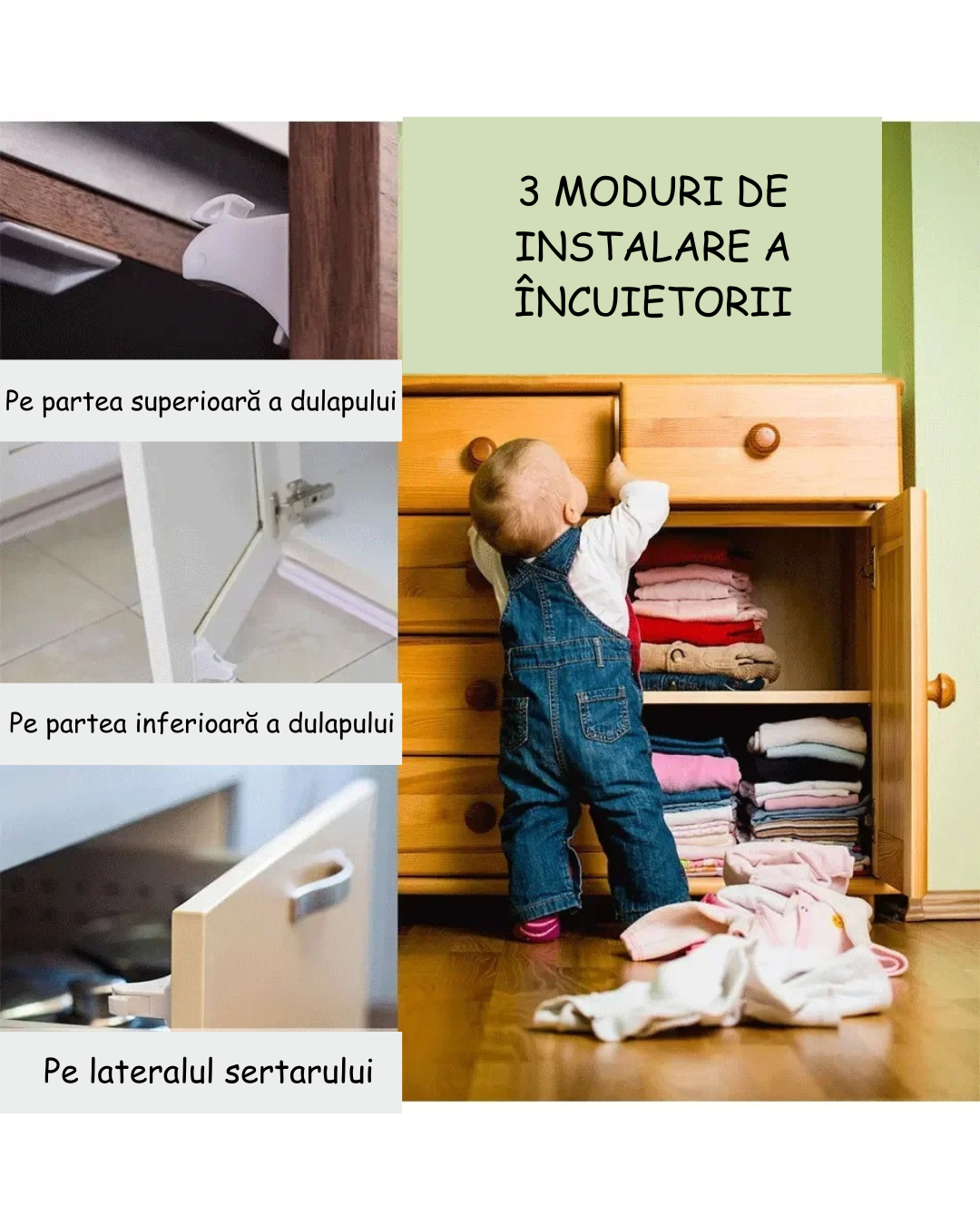 Închidere Magnetică pentru Copii